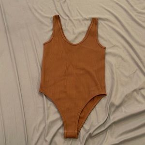 NWOT Zara bodysuit xs/s brown